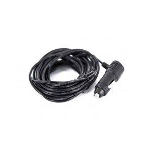 Coiled black cable with a car cigarette lighter plug for DC Power Adaptor compatible with DP-210 and DP-210WH.