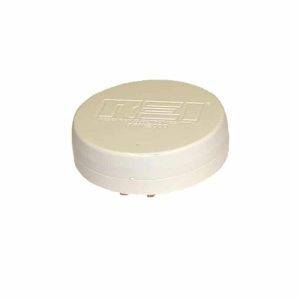 A small, round, white plastic device with a flat top and 'REI' on the lid, the ANG2200 Transducer is an electronic sensor.