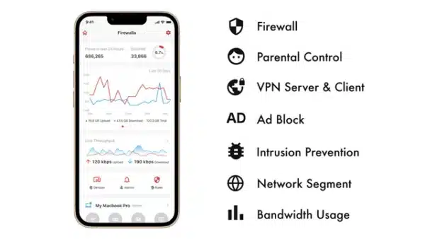 Firewalla Gold SE: Multi-Gigabit Cyber Security Firewall & Router Protecting Your Family and Business (Ships Worldwide) - Image 4