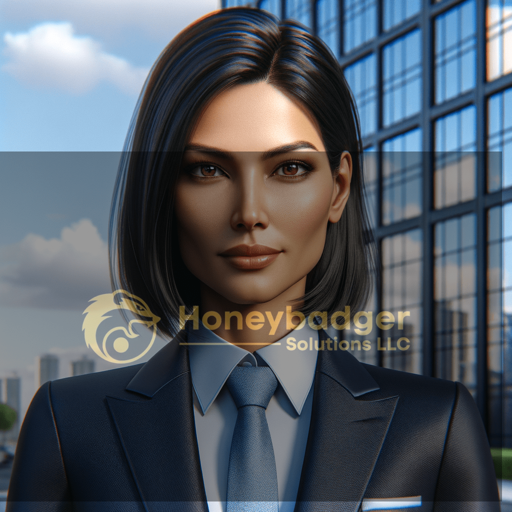 A business executive with short black hair wearing a suit and tie, standing outdoors in an urban setting.