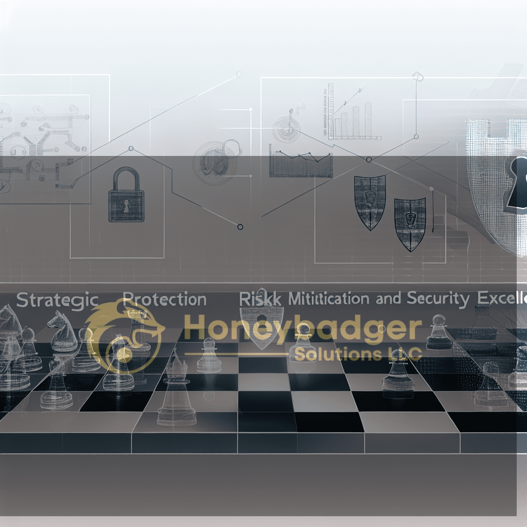 A chessboard with digital elements representing strategic protection and risk mitigation in security.