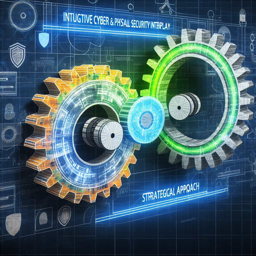 Two interconnected gears illustrating the interplay of cyber and physical security with a strategic approach.