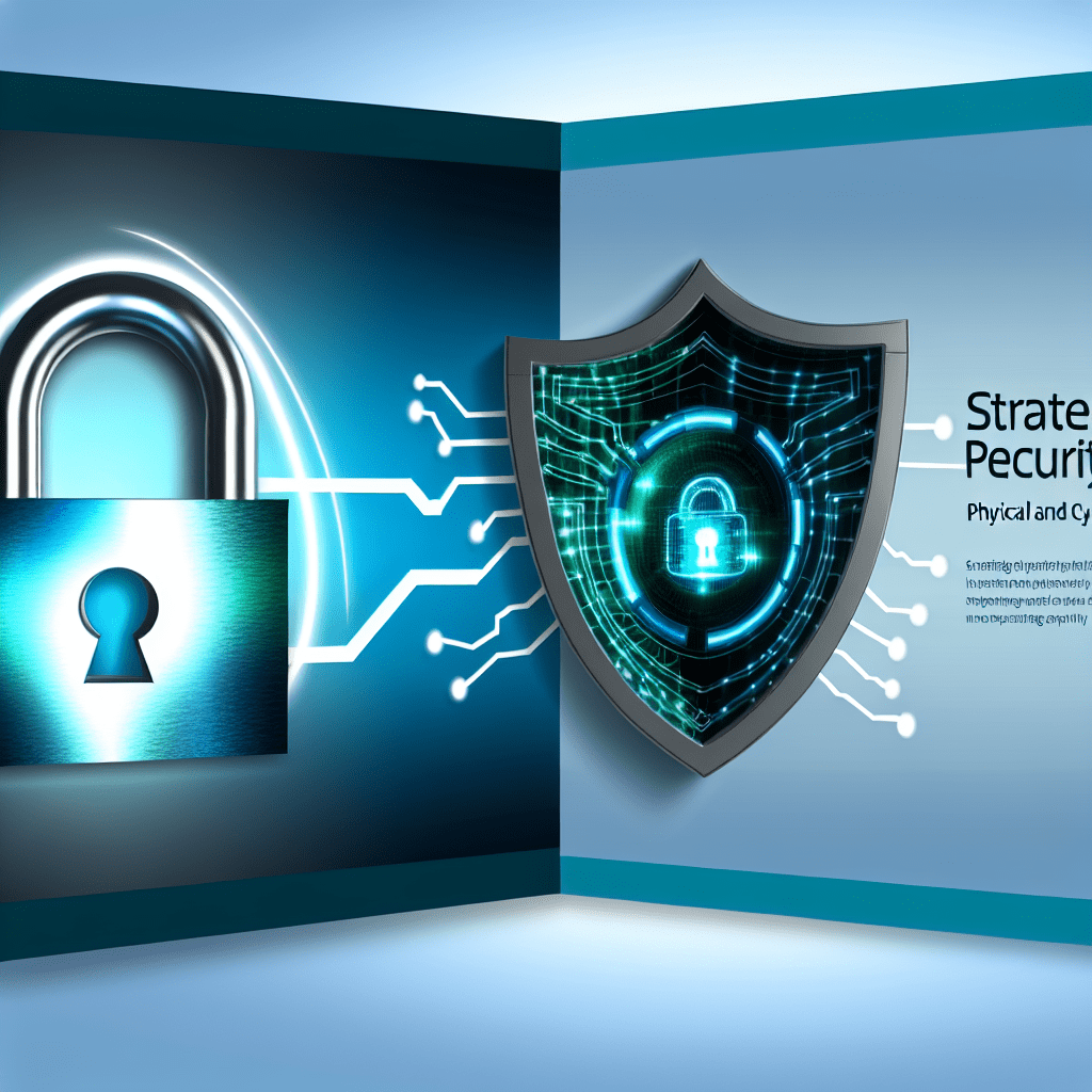 Honeybadger Solutions LLC branding alongside a glowing blue shield emblem representing Strategic Integrated Security and Physical and Cyber Protection concepts