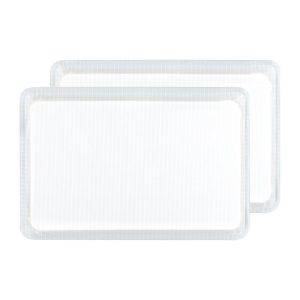 Two translucent HYPERLINE™ HG2 side armor panels with rounded corners are shown as a lightweight Level IIIA set for low-profile coverage.