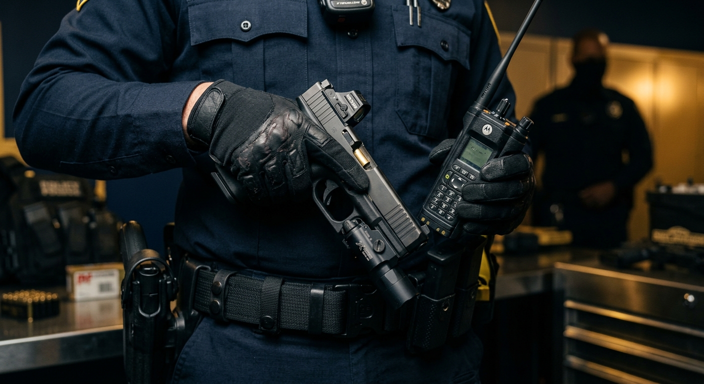 Arizona armed security guard field-readiness and equipment check before deployment
