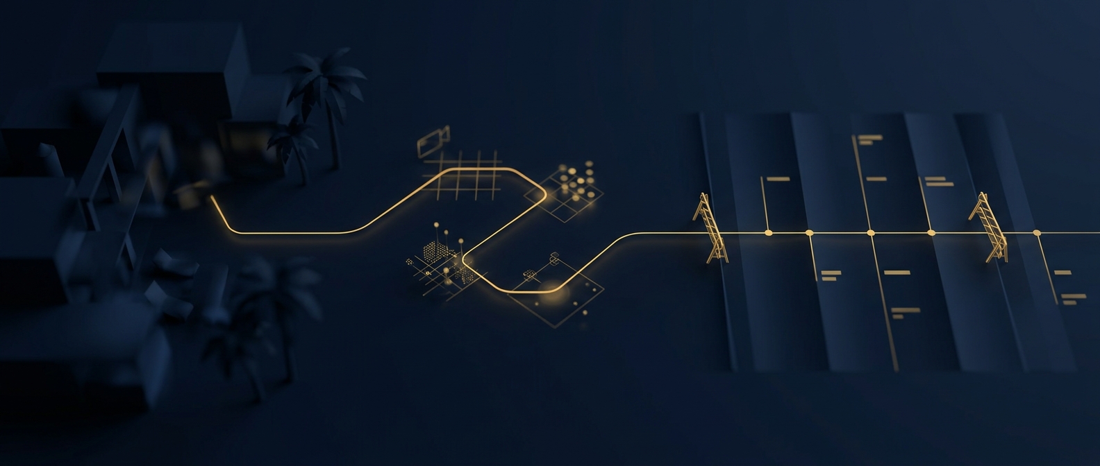 Lawful investigative path tracing an Orlando resort incident through video and records into a court-ready timeline in navy and gold