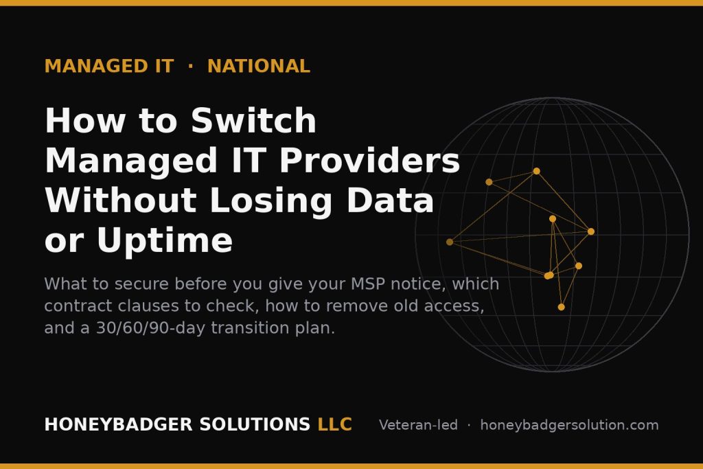 How to Switch Managed IT Providers Without Losing Data or Uptime